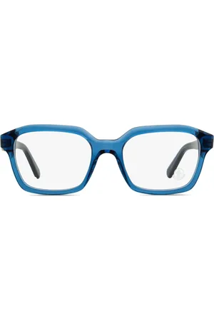 Moncler Translucent rectangle-frame glasses