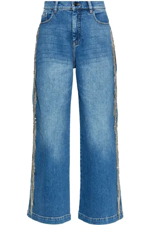 Munthe Crystal-embellished flared jeans