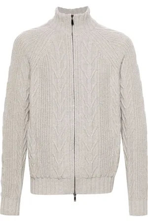 Malo High-neck cardigan