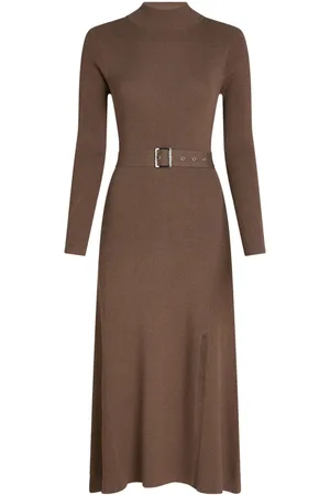 Karl Lagerfeld Belted knitted dress
