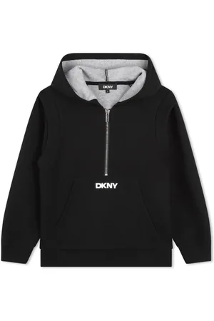 DKNY Logo-print zip-up hoodie