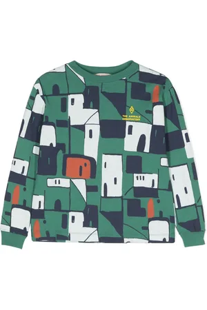 The Animals Observatory The Houses logo-embroidered T-shirt