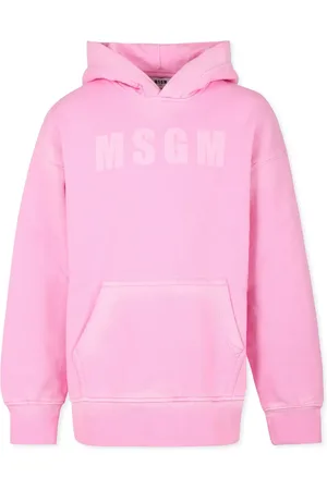 Msgm Logo-print cotton hoodie