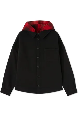 Palm Angels Hooded cotton overshirt
