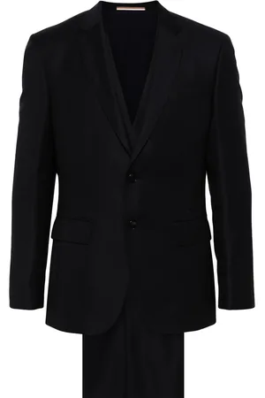 HUGO BOSS Micro-pattern virgin-wool suit