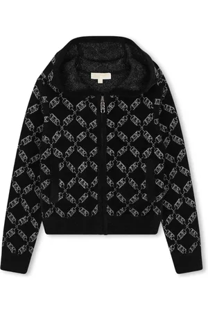 Michael Kors Logo-jacquard hooded cardigan