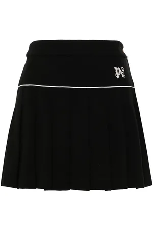 Palm Angels Monogram pleated skirt