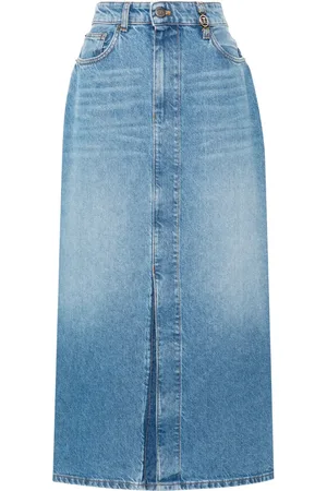 Twin-Set Denim midi skirt