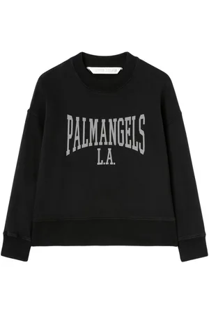Palm Angels Logo-print drop-shoulder sweatshirt
