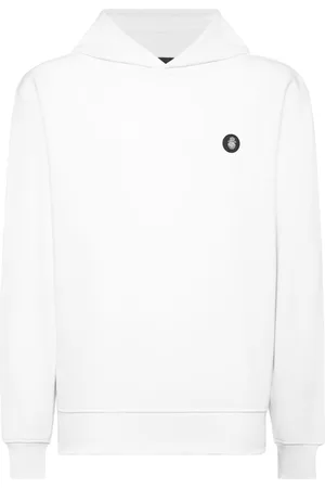 BILLIONAIRE Logo-patch crew-neck hoodie
