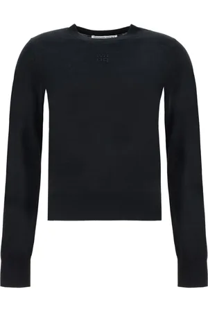 Alexander Wang Intarsia-knit logo wool sweater