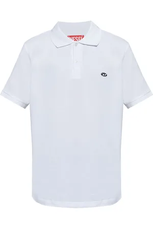 Diesel Logo-appliqué cotton polo t-shirt