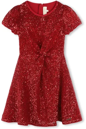 Michael Kors Sequin-embellished round-neck dress