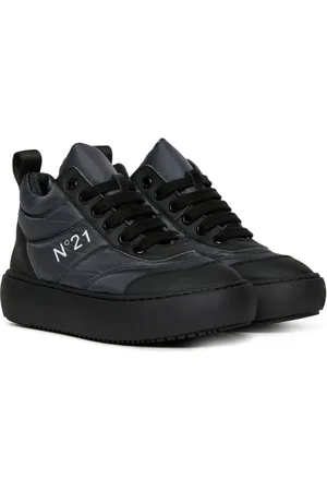 Nº21 Logo-print high-top sneakers