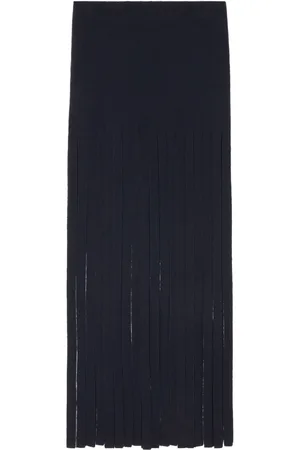 Alanui Eclectic fringed wool skirt