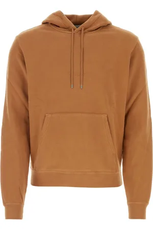 Saint Laurent Logo-embroidered cotton hoodie