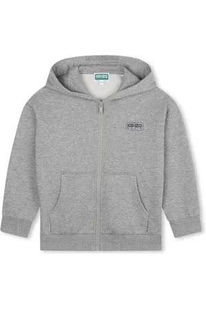 Kenzo Logo-print mélange-effect hoodie