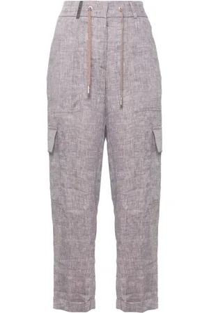 PESERICO SIGN Linen cargo pants