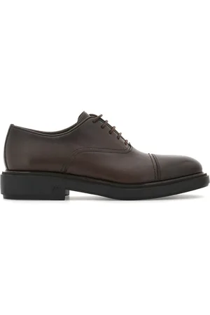 Salvatore Ferragamo Toe-capped leather oxford shoes
