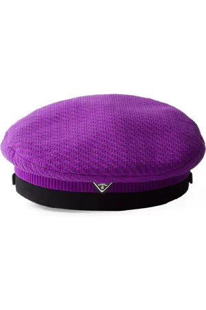 Prada Logo-plaque knitted beret