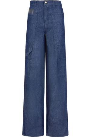 Emporio Armani Multi-pockets wide-legged jeans