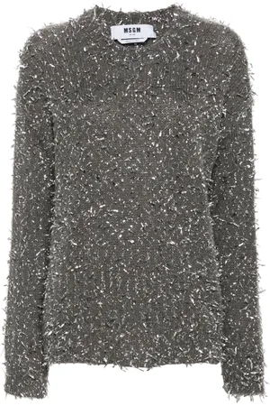 Msgm Confetti-embellished sweater