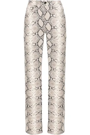 Marine Serre Python-print trousers
