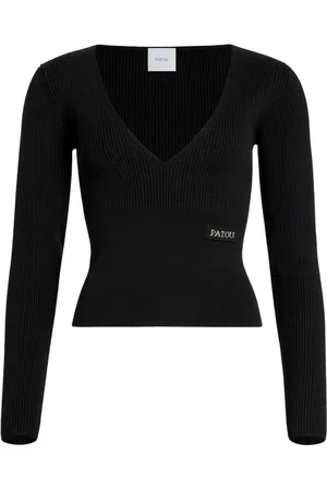 Patou V-neck ribbed sweater