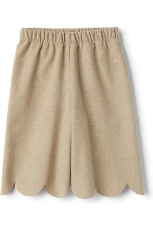Il gufo Scalloped hem trousers