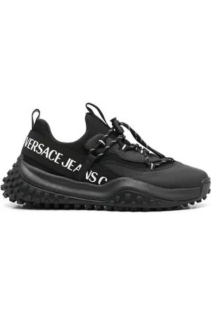 VERSACE Logo-embossed sneakers