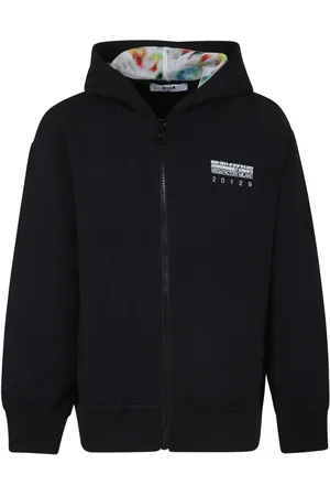 Msgm Logo-print zip-up hoodie