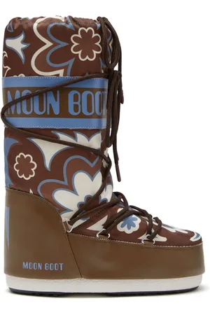 Moon Boot Icon floral-print boots