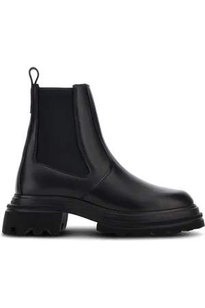 Hogan Leather Chelsea ankle boots