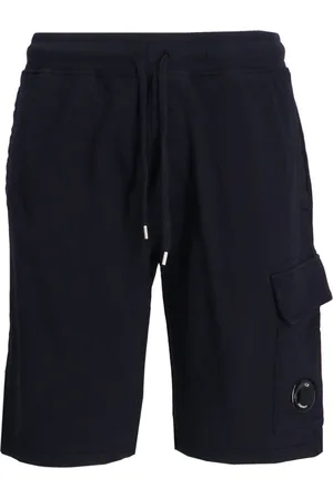 C.P. Company Lens-detail fleece track shorts