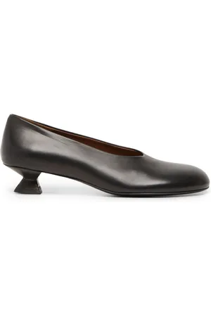 MARSÈLL Sculpted-heel leather pumps