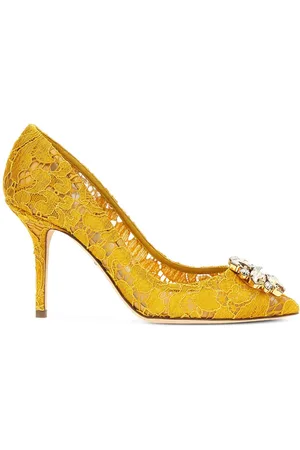 Dolce & Gabbana Rainbow Lace 90mm brooch-detail pumps