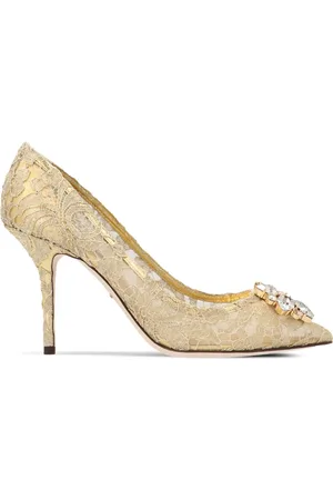 Dolce & Gabbana 90mm lace rainbow pumps