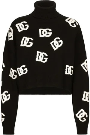 Dolce & Gabbana Intarsia-knit logo jumper