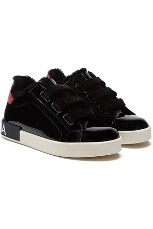 Dolce & Gabbana Portofino patent leather sneakers