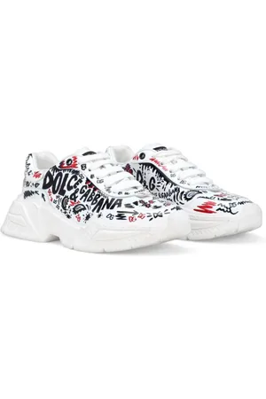Dolce & Gabbana Printed leather sneakers