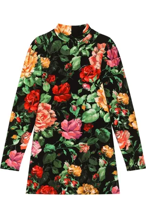 Dolce & Gabbana Floral interlock dress