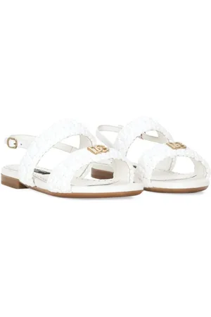 Dolce & Gabbana Crocheted leather sandals