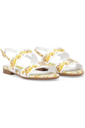Dolce & Gabbana Majolica-print leather sandals
