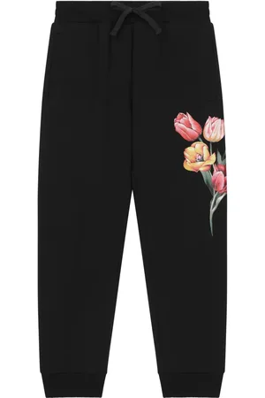 Dolce & Gabbana Floral-print cotton joggers