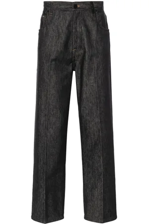Fendi Logo-patch jeans