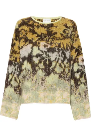FORTE FORTE Bloom mist-jacquard sweater