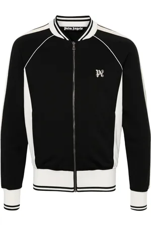 Palm Angels Logo-embroidered bomber jacket