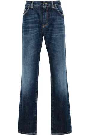 Dolce & Gabbana Logo-embroidered jeans