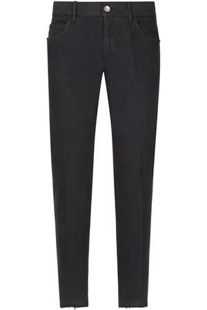 Dolce & Gabbana Pressed-crease slim-cut jeans