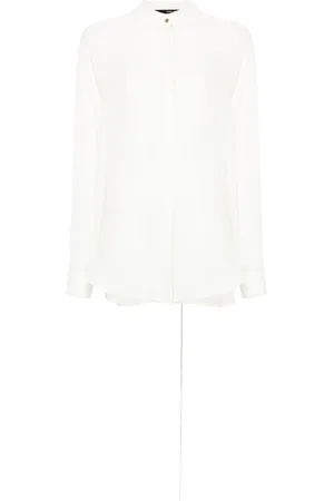 ISABEL BENENATO Embroidered silk blouse